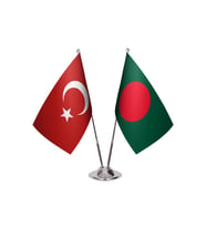 Bangladeş İkili Masa Bayrağı