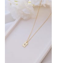 Kişiye Özel 925 Ayar Gümüş Minimalist Geyik Figürlü Kolye (Gold)