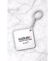 Gaziler Günü Tasarımlı Anahtarlık 