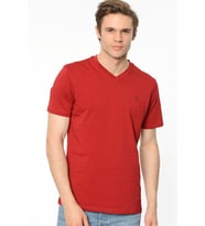 T8537 DEWBERRY T-SHIRT-BORDO