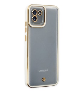 Galaxy A03 Kılıf Liva Lens Silikon - Beyaz
