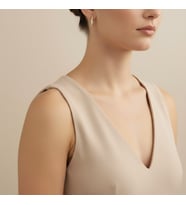 STİL İNCİSİ/XUPING JEWELRY TEK SIRA ZİRKON TAŞLI KÜPE