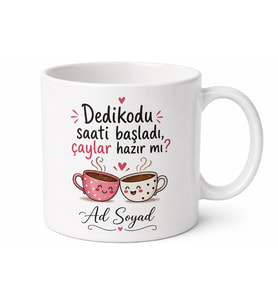 Elti İçin Esprili Dedikodu Kupası Özel Tasarım Hediye Bardak