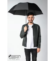 Marlux Siyah Unisex Yarasa Tip Kırılmaz Şemsiye M21MAR077R001