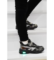 Kız Çocuk Işıklı Sneaker Spor Ayakkabı (Siyah)