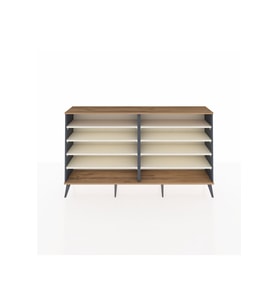 Arges Konsol 8 Raflı  176x30x99 Antrasit-Çam/Aytaşı