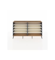 Arges Konsol 8 Raflı  176x30x99 Antrasit-Çam/Aytaşı