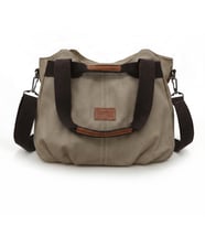 Cappadocia Vintage 3212 Demeter Kadın Omuz El Günlük Tote Cepli %100 Pamuk Kanvas Çapraz Çanta