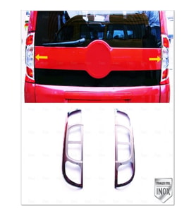 Peugeot Bipper Krom Stop Çerçeve 2 Parça 2008 Üzeri Paslanmaz Çelik