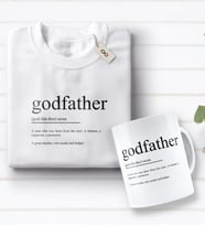 BK Gift Godfather Tasarımlı Beyaz Tişört ve Kupa Seti-1 (Model 1)