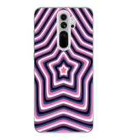 Redmi Note 8 Pro Uyumlu Yıldız Tasarımlı Şeffaf Telefon Kılıfı