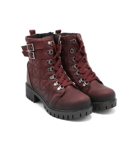 Moda Ayakkabı 6654 Kadın Bot Ayakkabı (Bordo)
