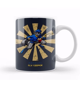 Sly Cooper Retro Japanese Kupa Bardak Porselen