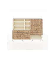 Hyperion Dolap 10 Raflı 6 Çekmeceli 4 Kapaklı 220x44x163 Aytaşı-Çam