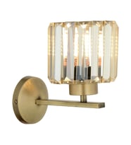 AVONNI AP-65244-1E Eskitme Kaplama Aplik E27 Metal Kristal 20x27cm