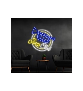 Jazz Club Yazılı ve Şekilli Neon Tabela