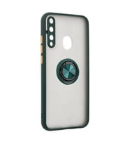 Northcity Huawei P40 Lite E Montreal Yüzüklü Silikon Kapak - Yeşil