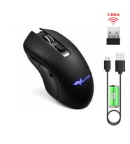 Valkyrie 6 Tuşlu Şarjlı Sessiz 2400DPI Kablosuz Gaming Mouse (Siyah)