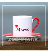 KİŞİYE ÖZEL İSİMLİ TÜRK KAHVESİ FİNCAN TAKIMI