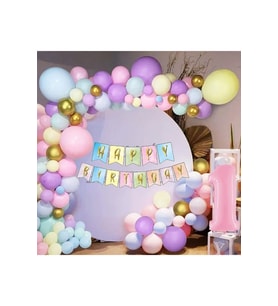 Çıtıpıtıstore 1 Yaş 100 Lü Makoron Renk Balon Zincir Set