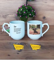 Teyzeye Hediye Kupa Bardak Oval Fotoğraflı Teyzeye Doğum Günü Hediyesi