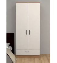 ABETE 2 KAPILI 1 ÇEKMECELİ CEVİZ-BEYAZ GARDIROP 179CM*76CM*45CM