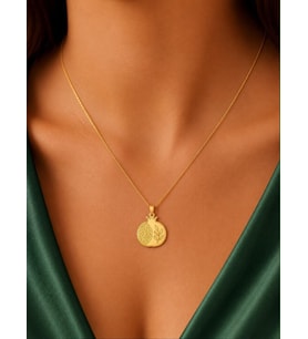 Kişiye Özel Tasarım Nar Kolye 925K Gümüş (Gold)