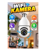 Akıllı Duy Tipi Güvenlik Kamerası – 360° PTZ, Gece Görüş ve Çift Yönlü Ses
