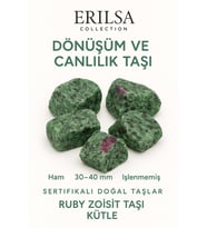 Sertifikalı Ham İşlenmemiş Ruby Zoisit (Anyolit) Taşı Kütle – El Taşı Tutku, Denge Spiritüel Uyanış (Çok Renkli)