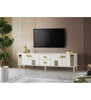 ASKAR MDF TV ÜNİTESİ (Beyaz)