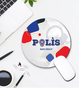 Kişiye Özel Polis Tasarımlı Mouse Pad