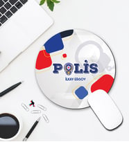 Kişiye Özel Polis Tasarımlı Mouse Pad