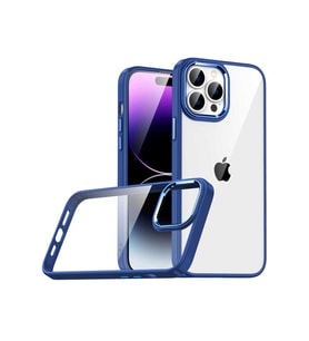 Apple iPhone 14 Pro Uyumlu Kılıf Zore Flora Kapak (Lacivert)