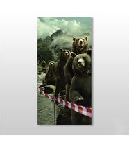 Ayılar Kanvas Tablo 110x165cm (Karışık)