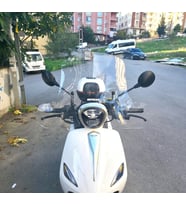 MOTOCAM Rks Neon 125 Ön Cam 2023-2026 Model 45cm Şeffaf Renkli 4mm Elcikli APARATSIZ