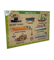 Ca Games Ahşap Puzzle Deniz Taşıtları 19X29