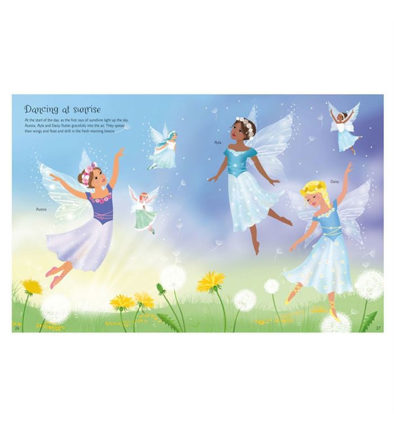 sticker dolly dressing dancing fairies Usborne sticker book dolly dressing fairy princesses – Dilly Dally Kids