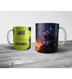 Pixxa  JAX İsimli Kişiye Özel Kupa Bardak (League of Legends,LOL)