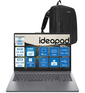 Lenovo Ideapad Slim 3 16IRH10 Intel Core I7 13620H 24GB 512GB SSD Windows 11 Pro 16" Wuxga (1920X1200) IPS 300NITS Taşınabilir Bilgisayar 83K2001VTRP04 + Zetta Çanta