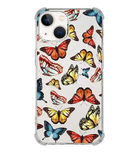 PrintiFy iPhone 13 Mini Uyumlu Water Color 2 Baskılı Şeffaf Köşe Korumalı Antişok Kılıf