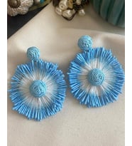 Mavi çiçek küpe (Bebe Mavisi)
