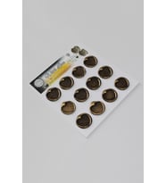 Mühürcüm Kalp 4 12 Adet 3D Hazır Kendinden Yapışkanlı Sticker Mühür RM2118