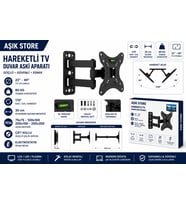 Hareketli TV Askı 22–42 İnç VESA 200x200