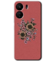 Xiaomi Redmi 13C Kılıf HD Desen Baskılı Kılıf - Retro Çiçek