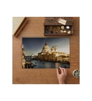Venedik - İtalya -Mimari - Şehir - Manzara Tasarımı 240 parça Ahşap Puzzle Ahşap Kutuda MP03899
