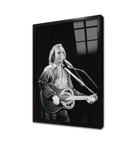 Rolling Stones Çerçeveli Cam Tablo