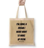 Cristiano Ronaldo Quotes Art Gift - Vintage Retro Style Bez Çanta Uzun Saplı