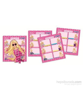 Gıpta Okul Etiketi Ders Programlı Barbie 33 Yaprak 16x24 Cm