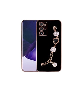 Samsung Galaxy Note 20 Ultra Uyumlu Kılıf El Tutamaçlı Kamera Korumalı Zore Taka Silikon Kapak (Siyah)