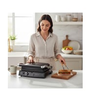 King K 462 S 2000 W Grill Master Siyah Izgara Ve Tost Makinesi